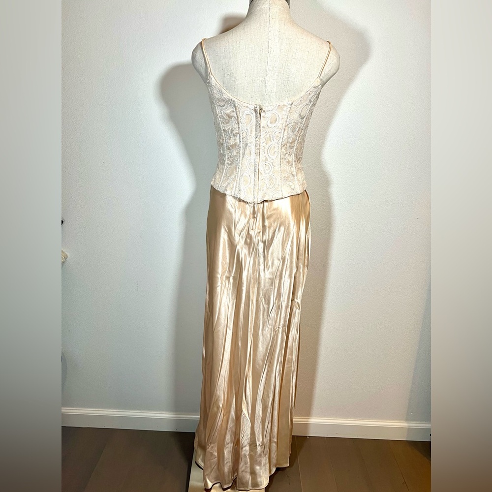 mother of bride pink dress Long Mother-of-the-Bride Dress with Long Sleeves Rose / 24